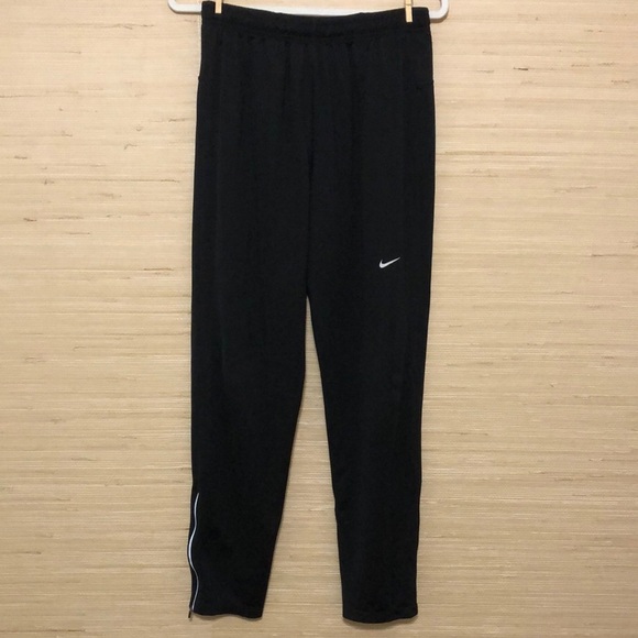 Nike Black Track Running Athletic Pants Size Medium - Picture 1 of 11